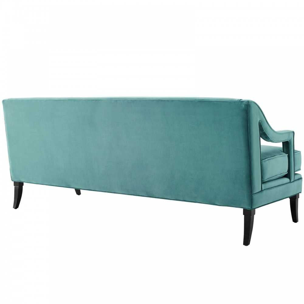 Concur Living Room Set Performance Velvet Set of 2, Teal, EEI-4024-TEA-SET