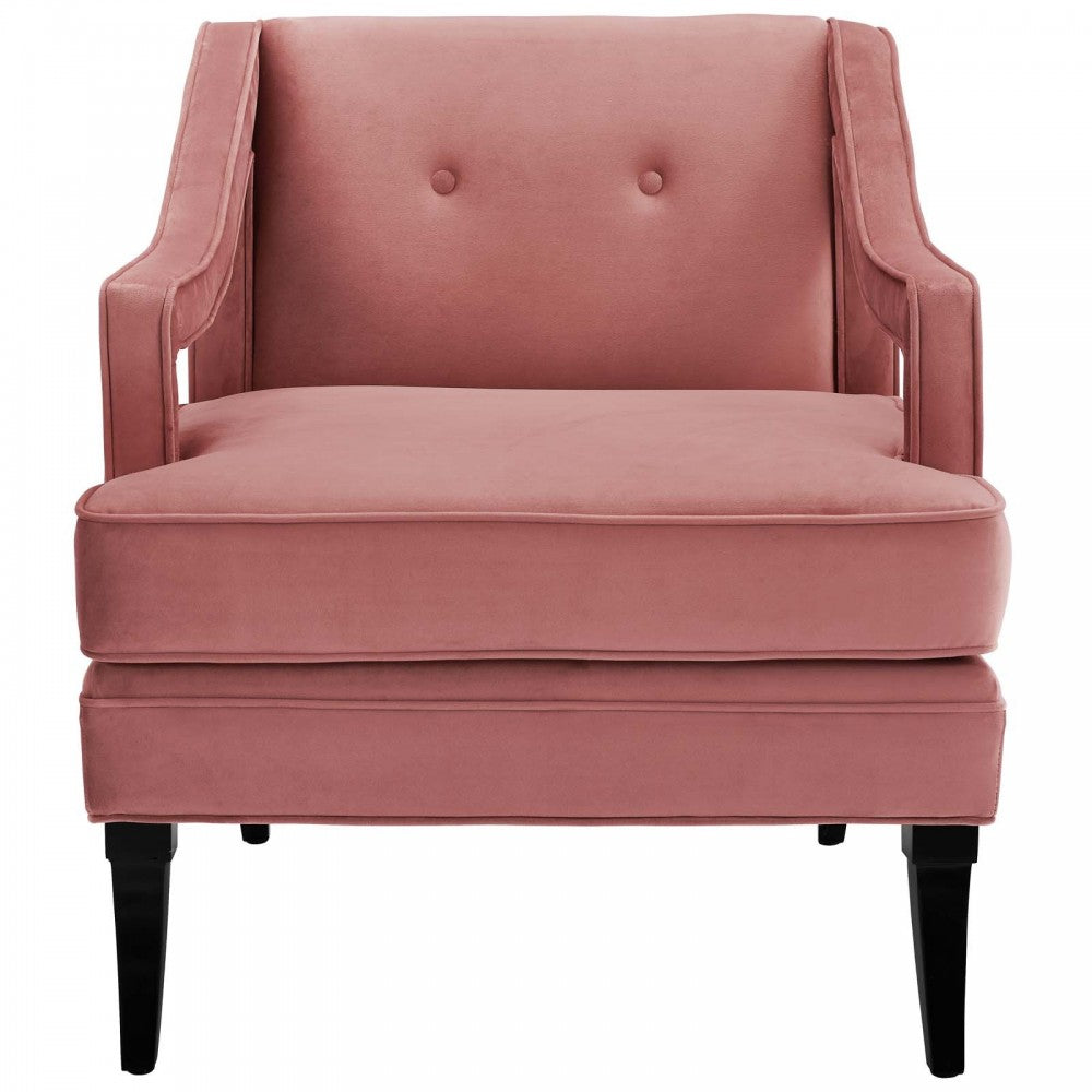 Concur Living Room Set Performance Velvet Set of 2, Dusty Rose, EEI-4026-DUS