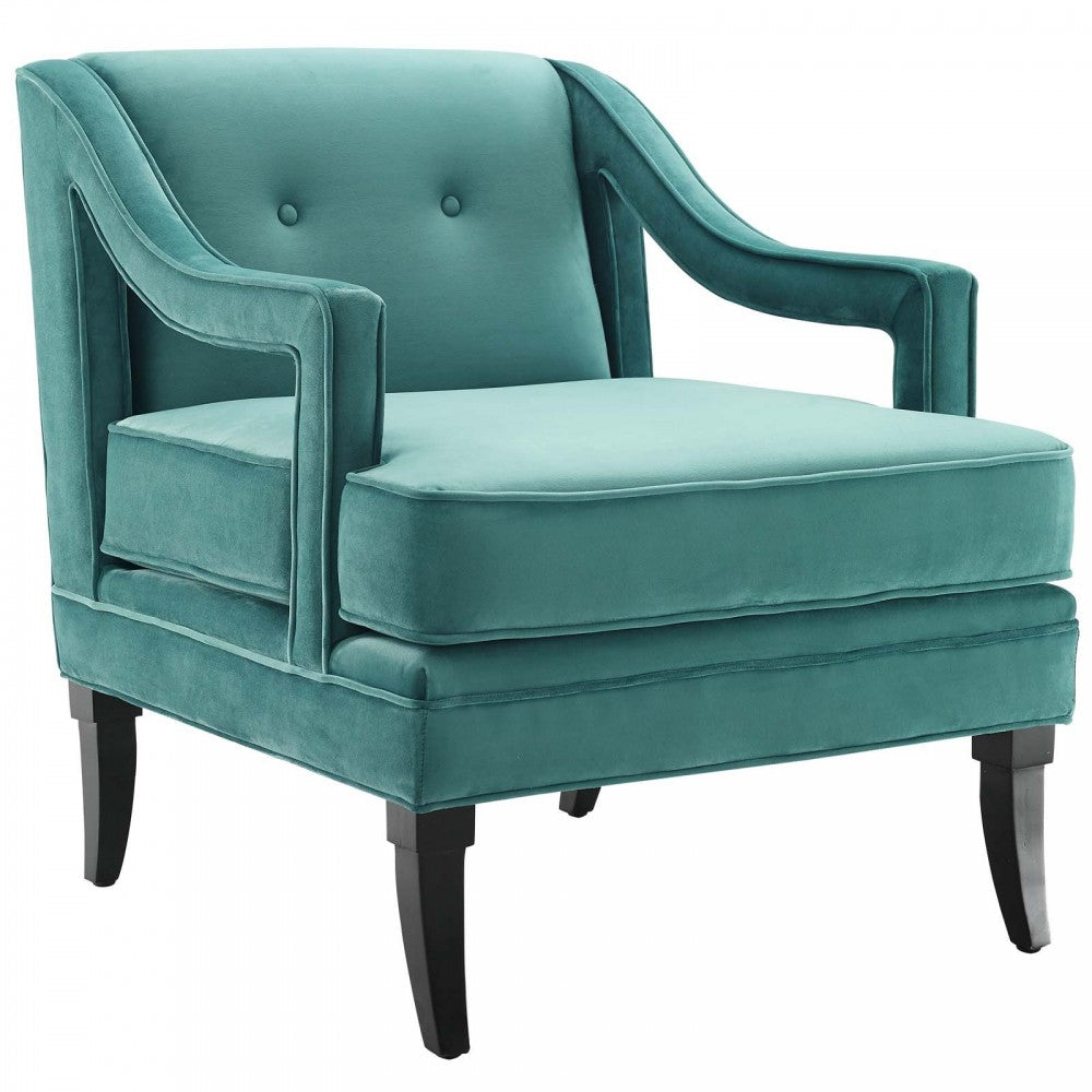 Concur Living Room Set Performance Velvet Set of 2, Teal, EEI-4026-TEA
