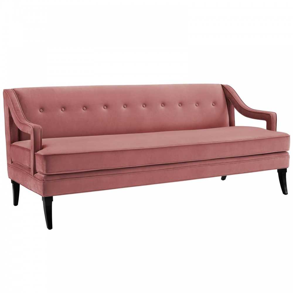Concur Living Room Set Performance Velvet Set of 2, Dusty Rose, EEI-4024-DUS-SET