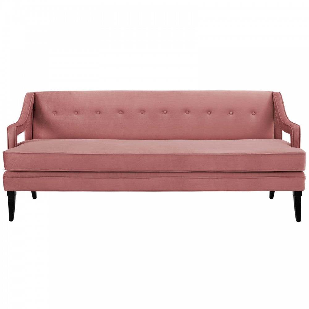 Concur Living Room Set Performance Velvet Set of 2, Dusty Rose, EEI-4024-DUS-SET