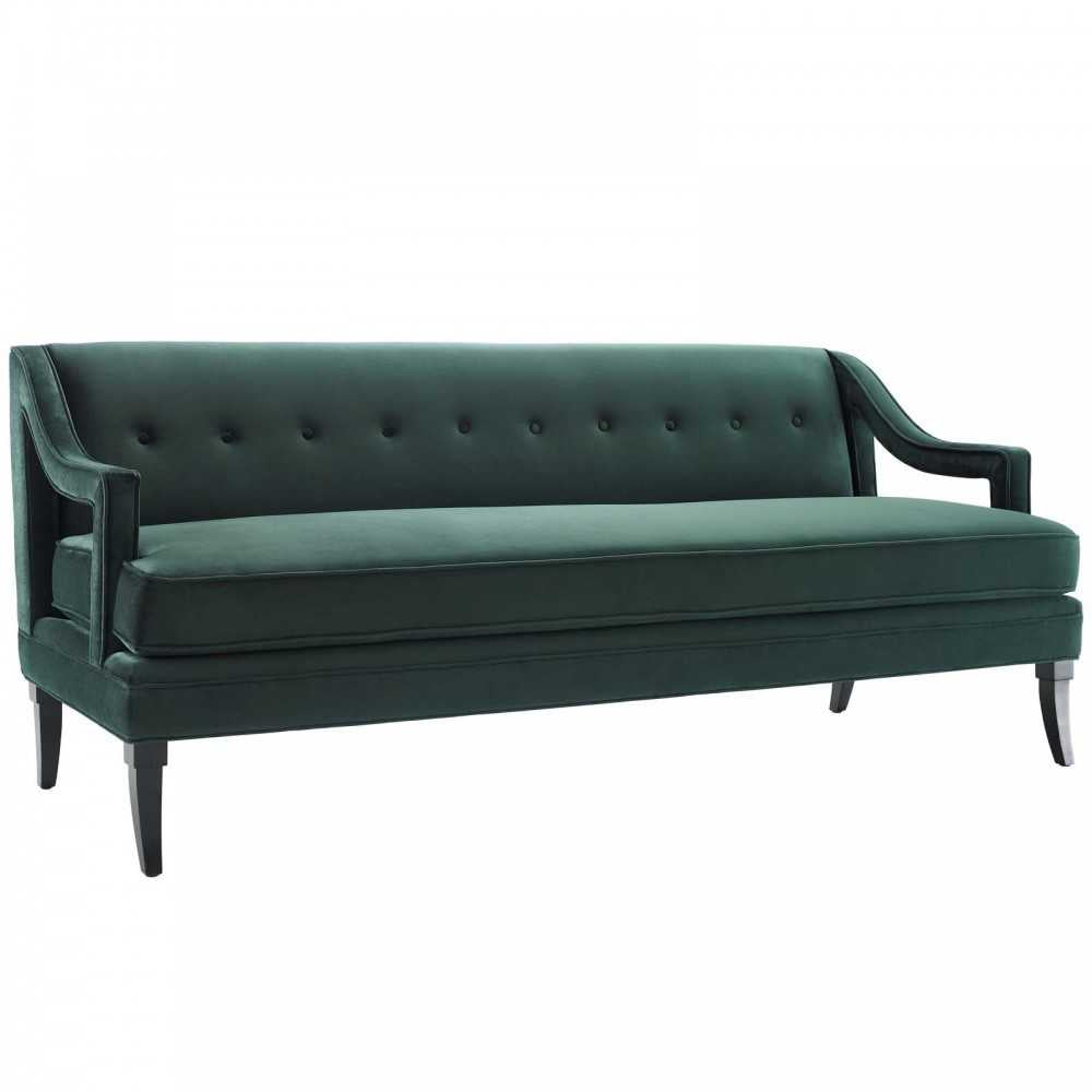 Concur Living Room Set Performance Velvet Set of 3, Green