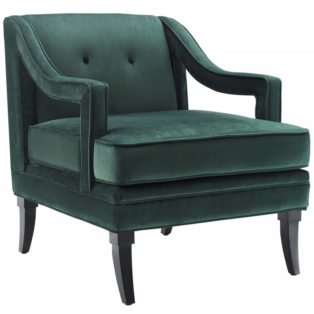 Concur Living Room Set Performance Velvet Set of 3, Green