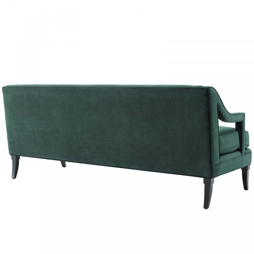 Concur Living Room Set Performance Velvet Set of 3, Green