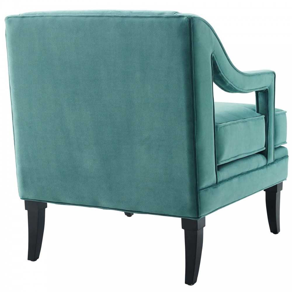 Concur Living Room Set Performance Velvet Set of 3, Teal