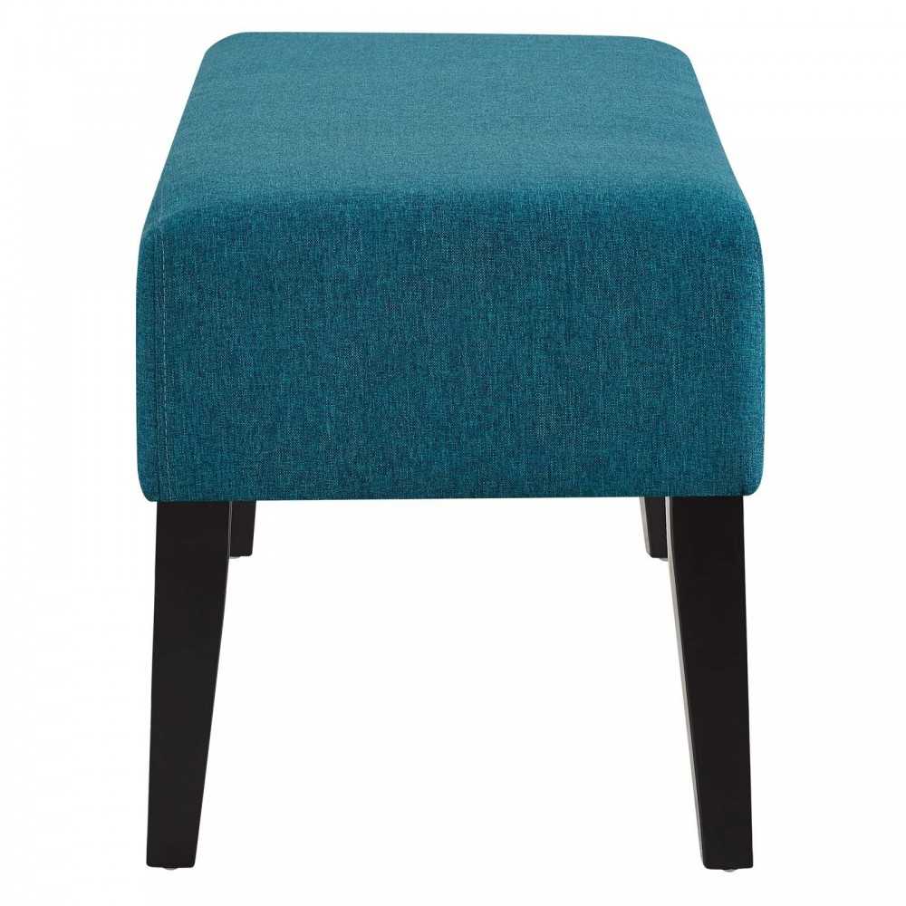 Connect Upholstered Fabric Bench, Teal