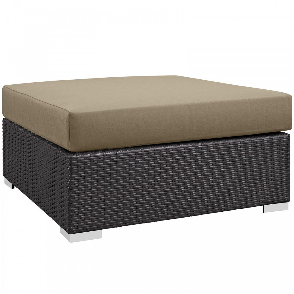 Convene 12 Piece Outdoor Patio Sectional Set, Espresso Mocha