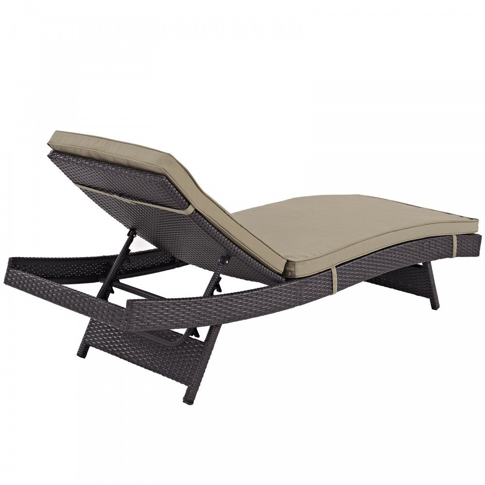 Convene Chaise Outdoor Patio Set of 2, Espresso Mocha