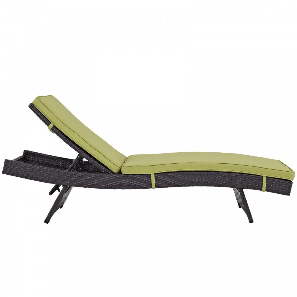 Convene Chaise Outdoor Patio Set of 6, Espresso Peridot
