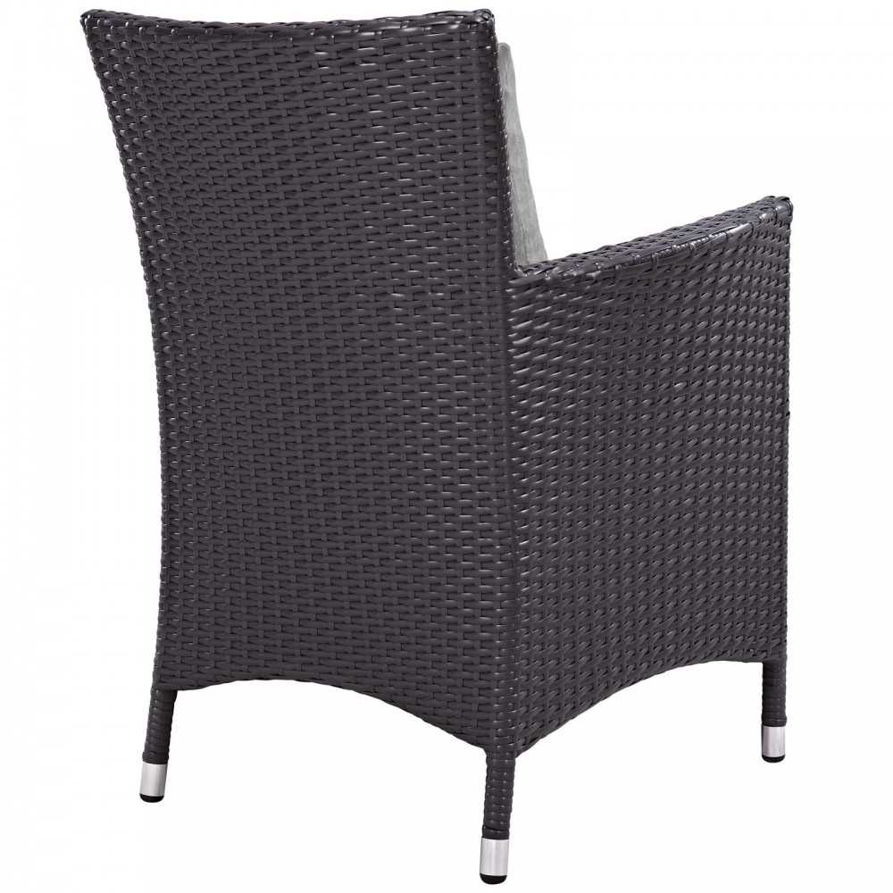 Convene Dining Outdoor Patio Armchair, Espresso Gray