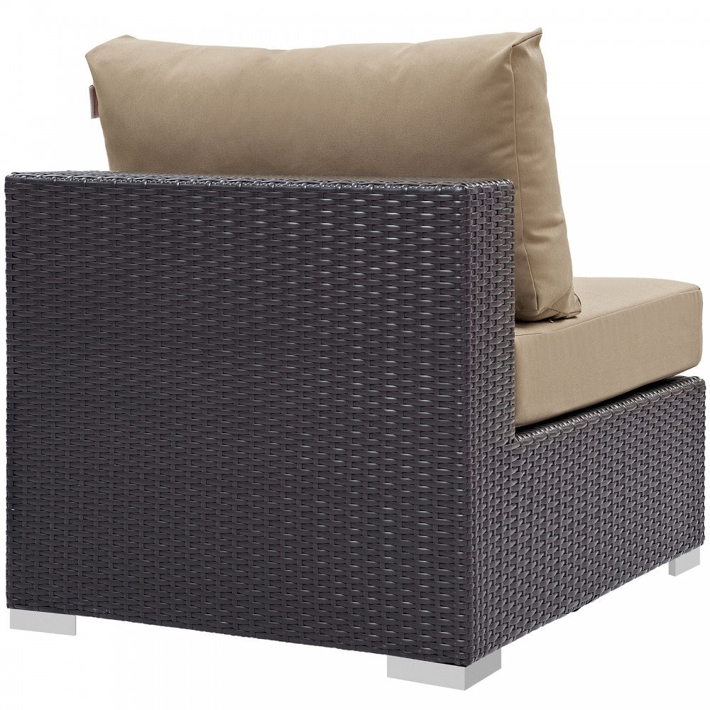 Convene Outdoor Patio Armless, Espresso Mocha