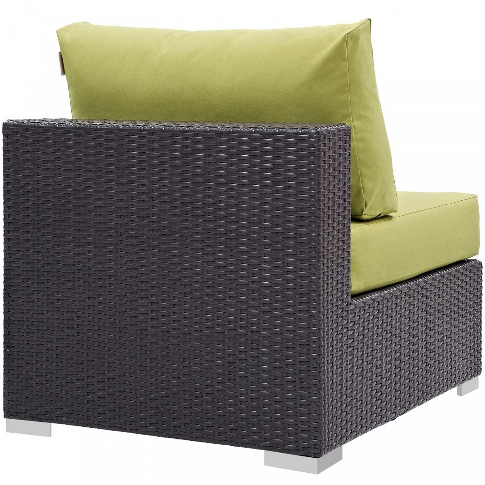 Convene Outdoor Patio Armless, Espresso Peridot
