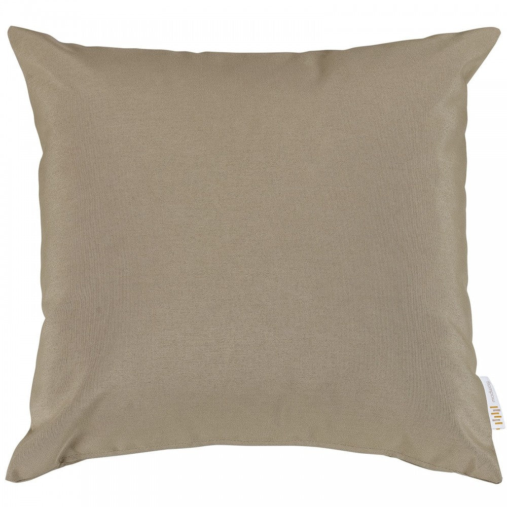 Convene Two Piece Outdoor Patio Pillow Set, Mocha