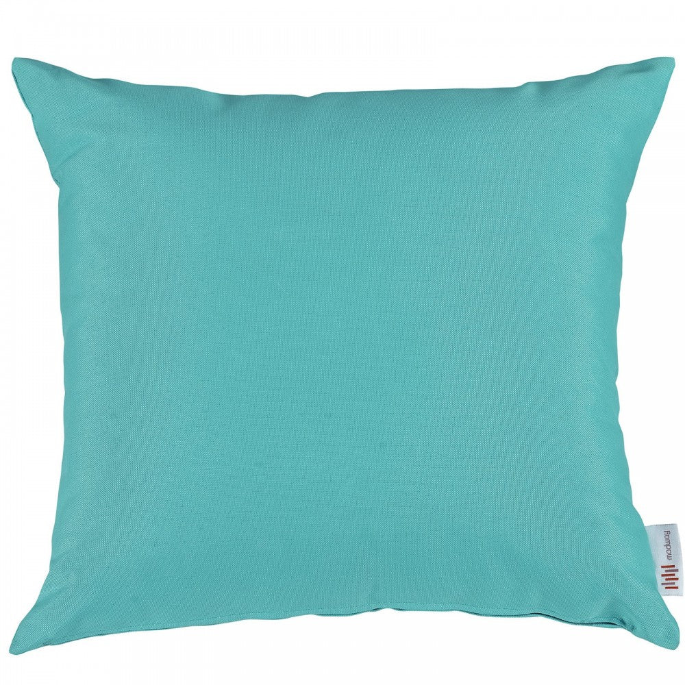Convene Two Piece Outdoor Patio Pillow Set, Turquoise