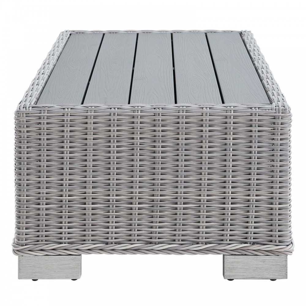 Conway 32" Outdoor Patio Wicker Rattan Coffee Table