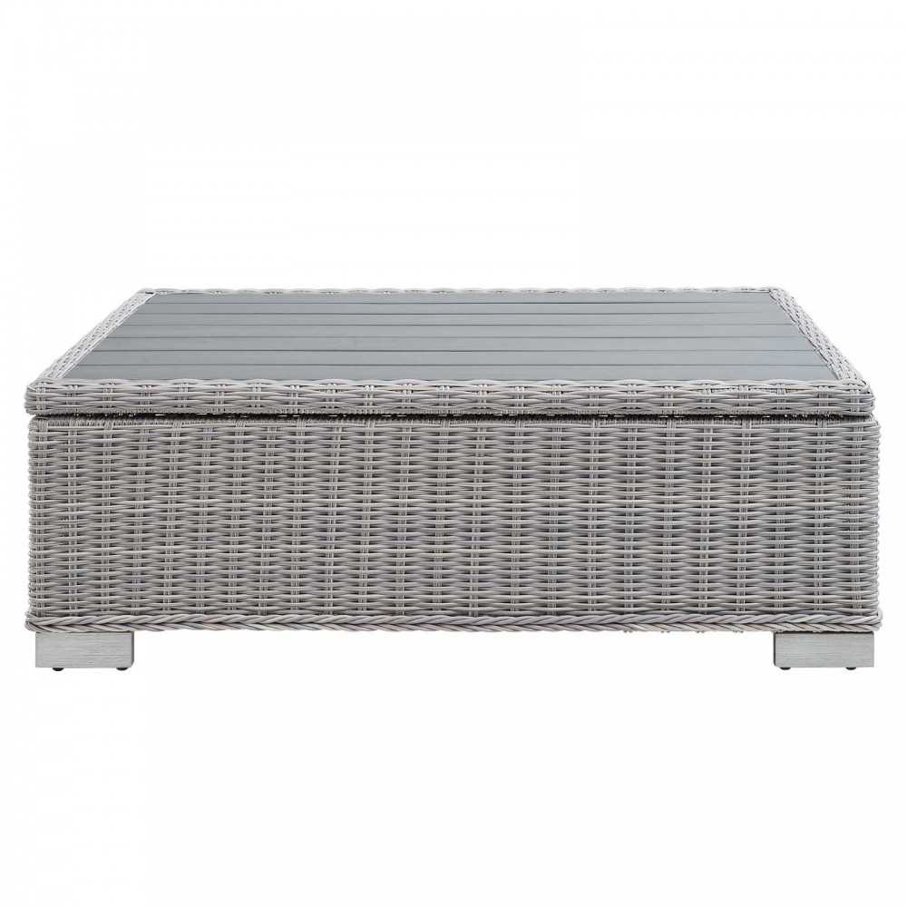 Conway 45" Outdoor Patio Wicker Rattan Coffee Table
