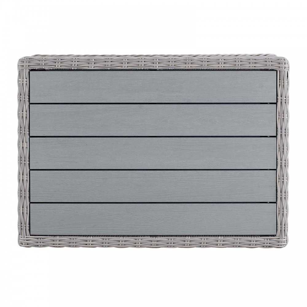 Conway 45" Outdoor Patio Wicker Rattan Coffee Table