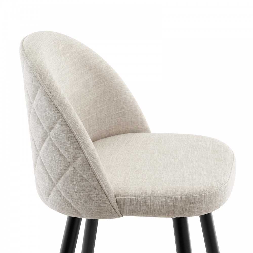 Cordial Fabric Bar Stools - Set of 2, Beige