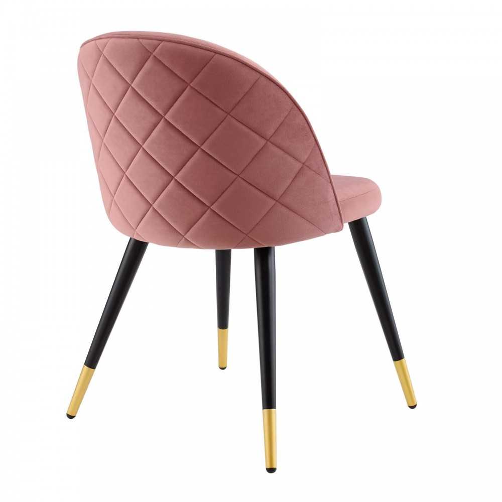 Cordial Performance Velvet Dining Chairs - Set of 2, Dusty Rose