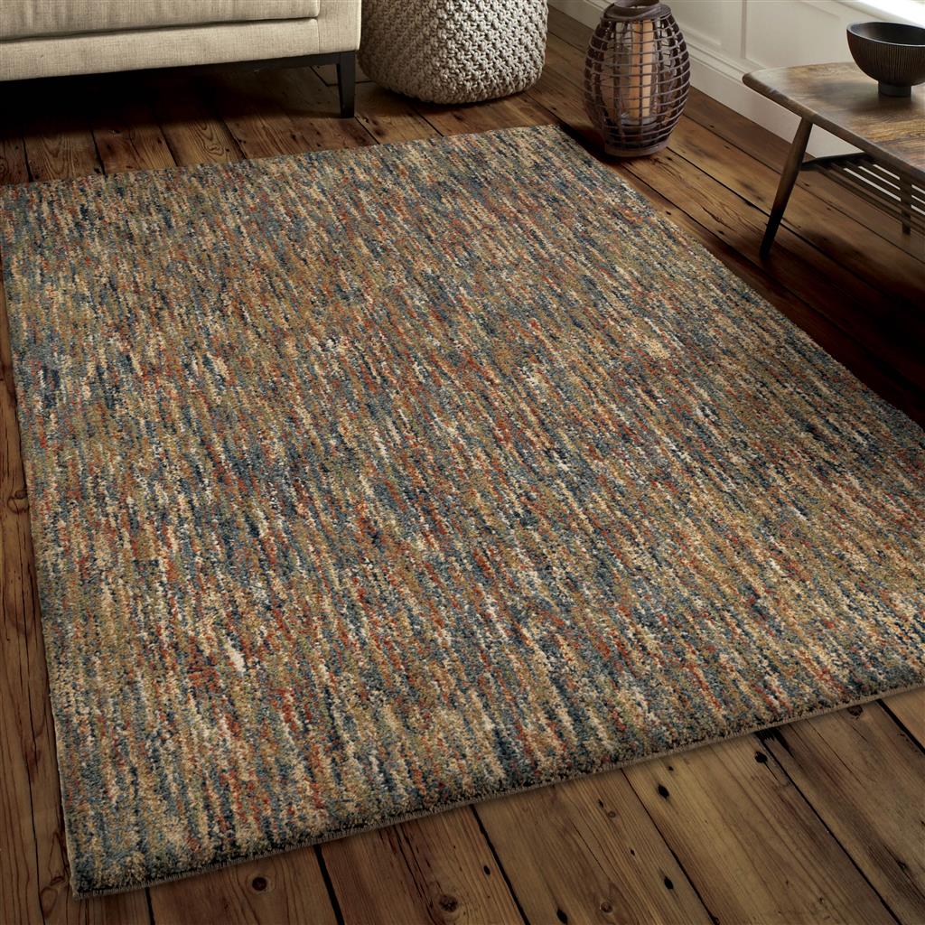 Palmetto Living Multi Solid Multi 5'3" X 7'6"
