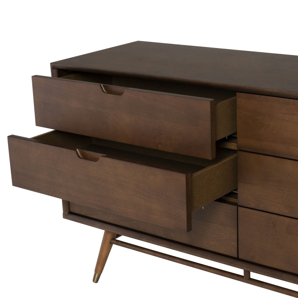 Daniel Walnut Wood Dresser Cabinet