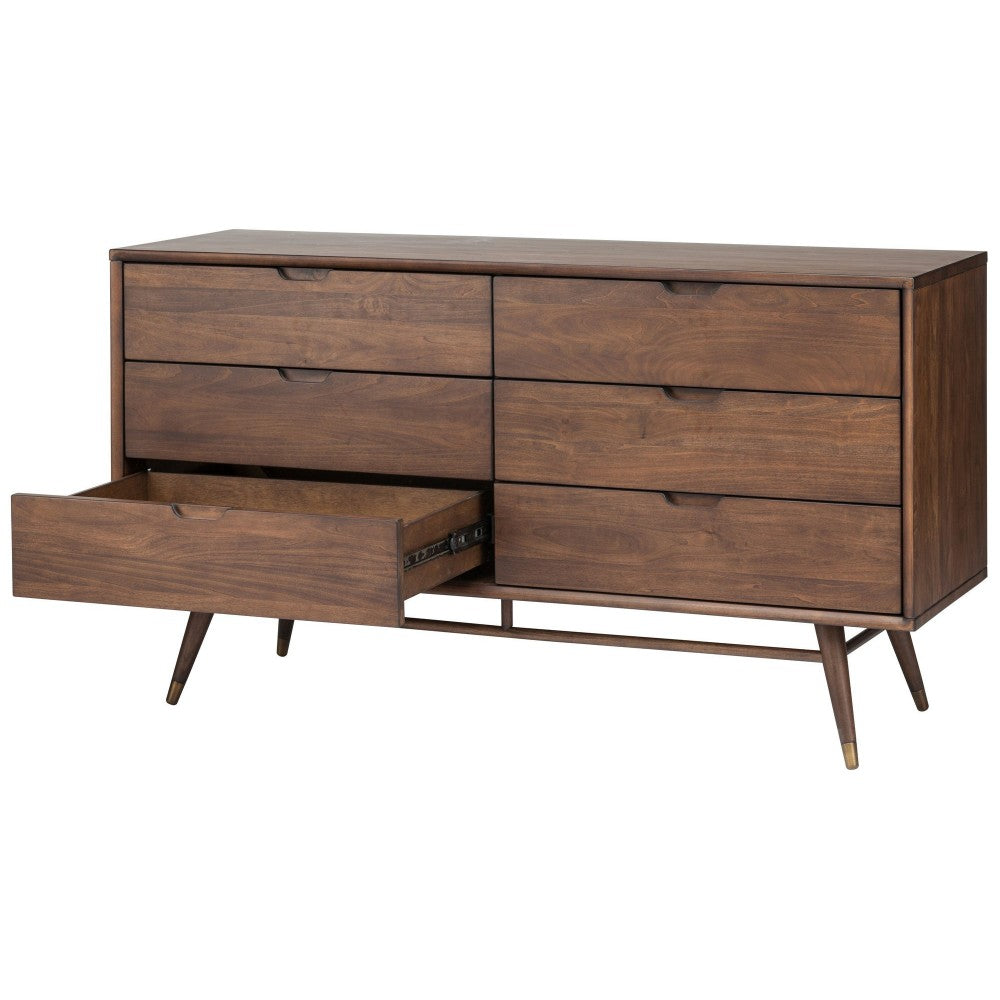 Daniel Walnut Wood Dresser Cabinet