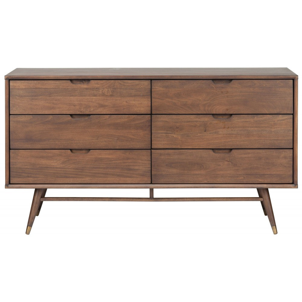 Daniel Walnut Wood Dresser Cabinet