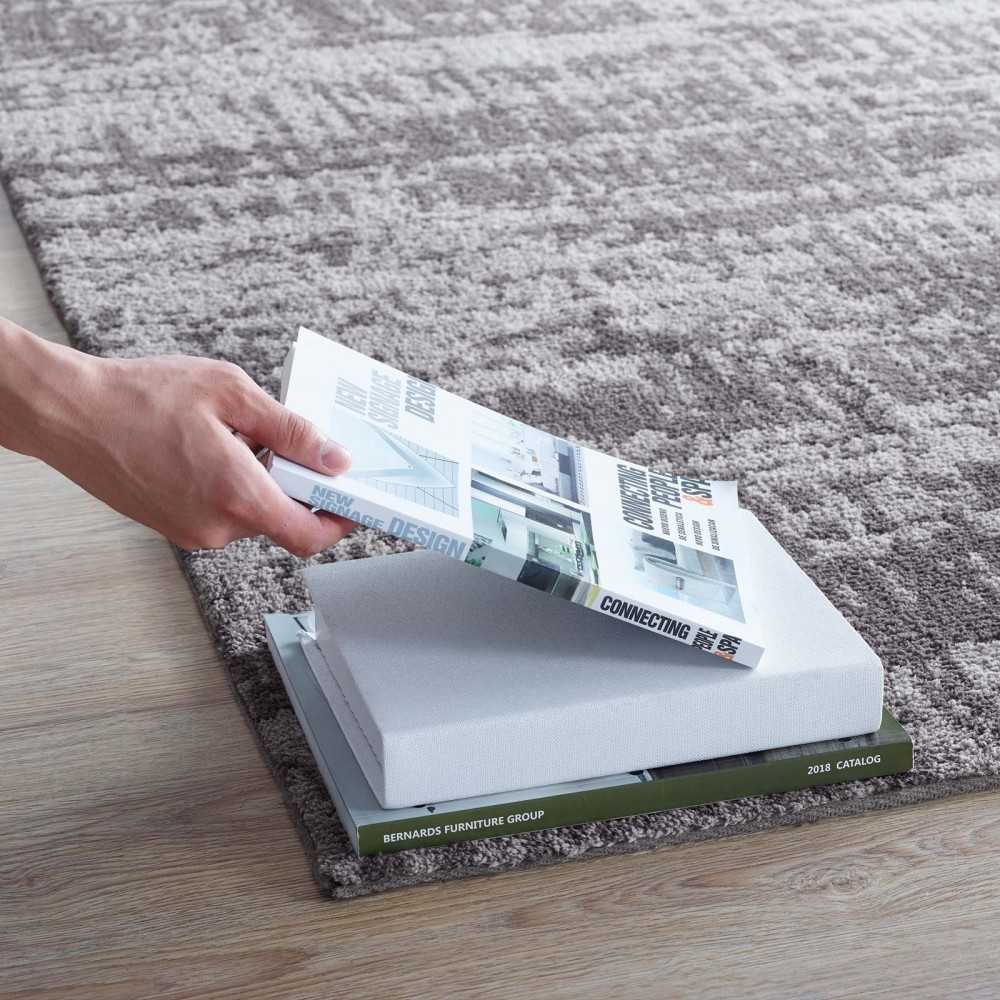 Darja Distressed Rustic Modern 5x8 Area Rug, Light and Dark Gray