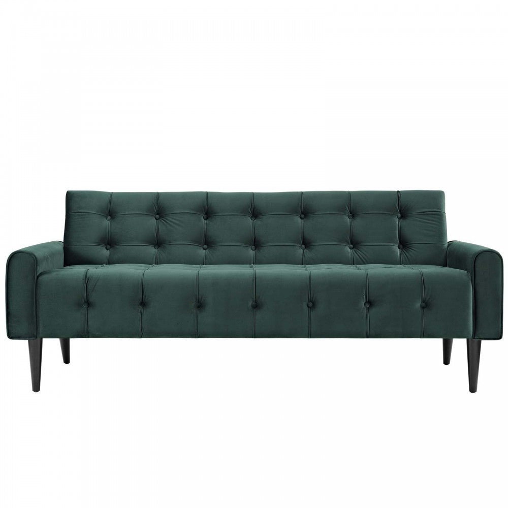 Delve Performance Velvet Sofa, Green