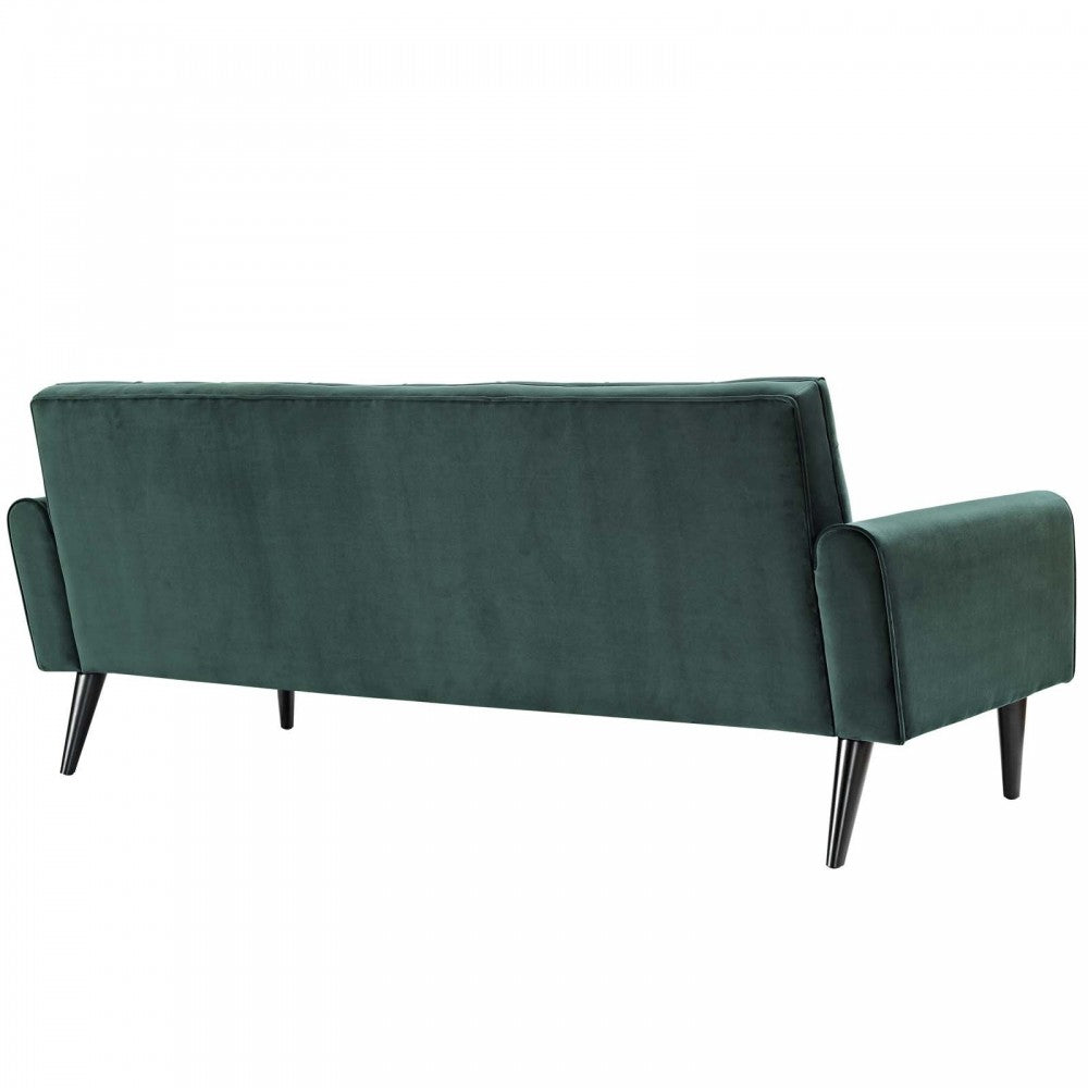 Delve Performance Velvet Sofa, Green