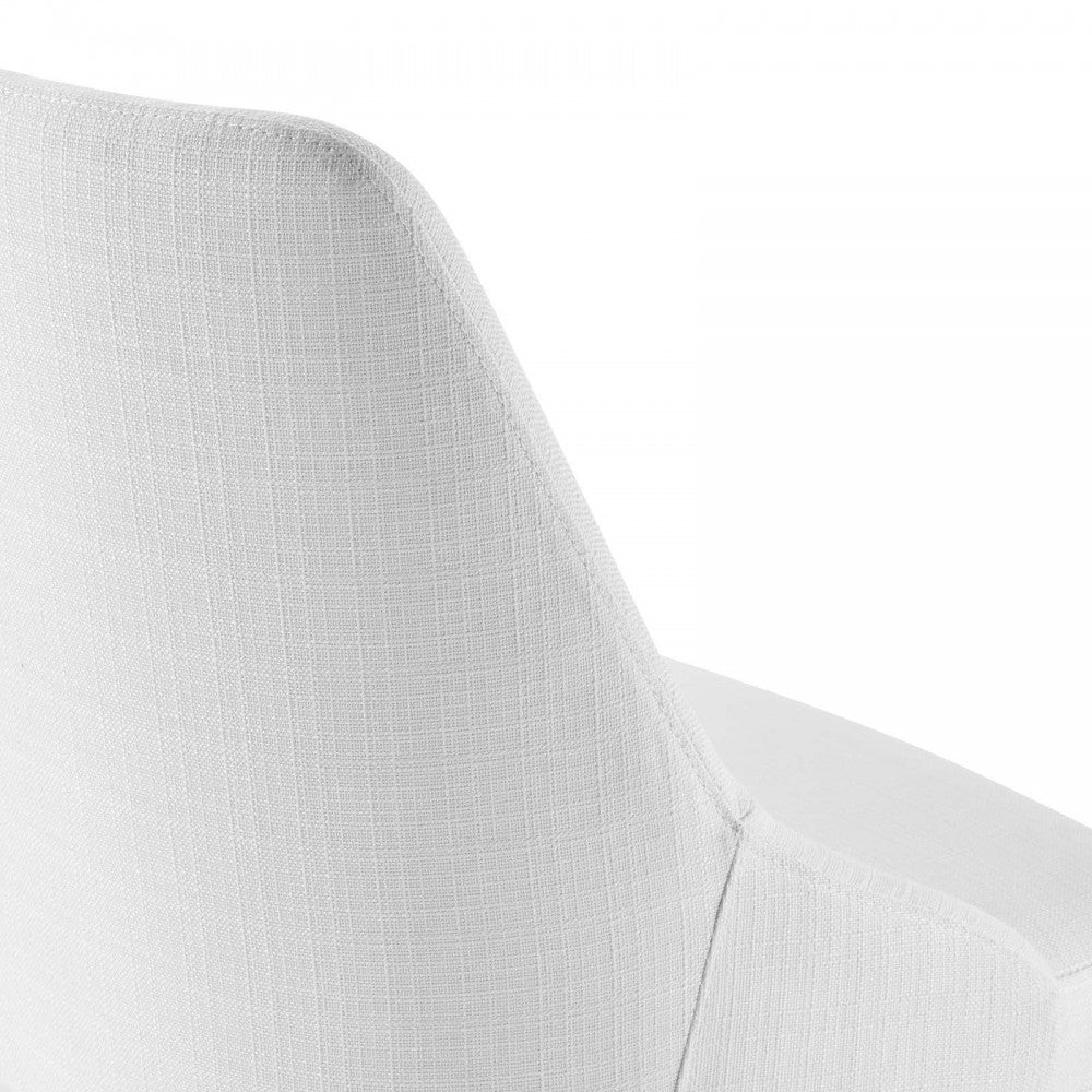 Designate Swivel Upholstered Office Chair, Black White