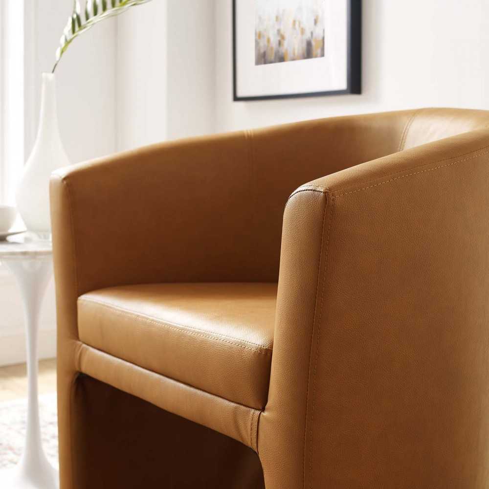 Divulge Armchair and Ottoman, Tan
