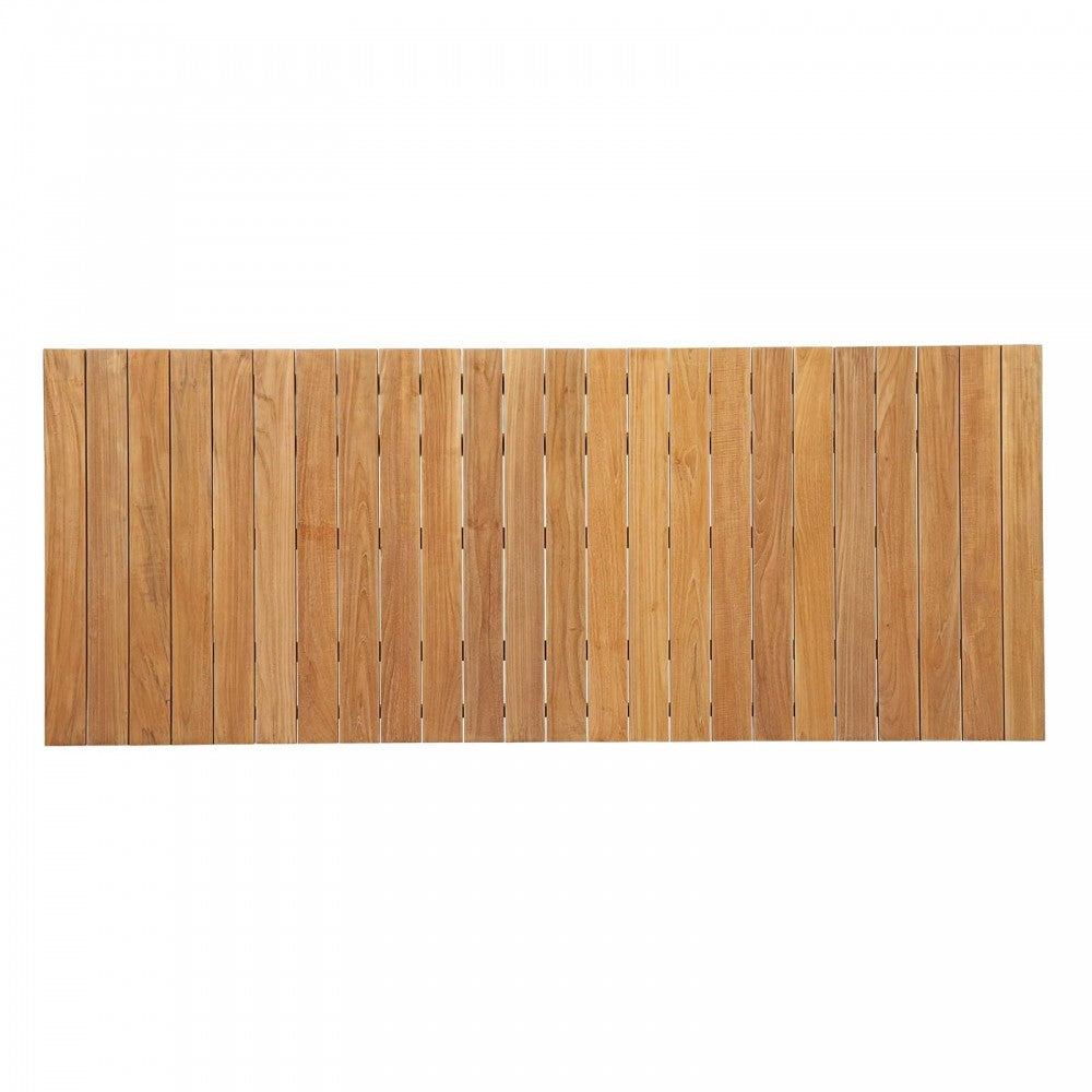 Dorset Outdoor Patio Teak Dining Table, Natural, EEI-2713-NAT