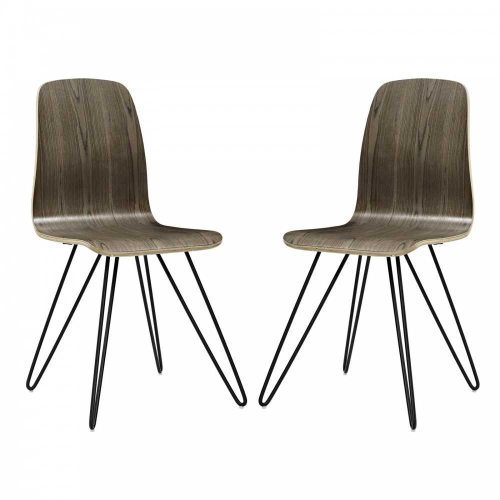Drift Dining Side Chair Set of 2, Walnut