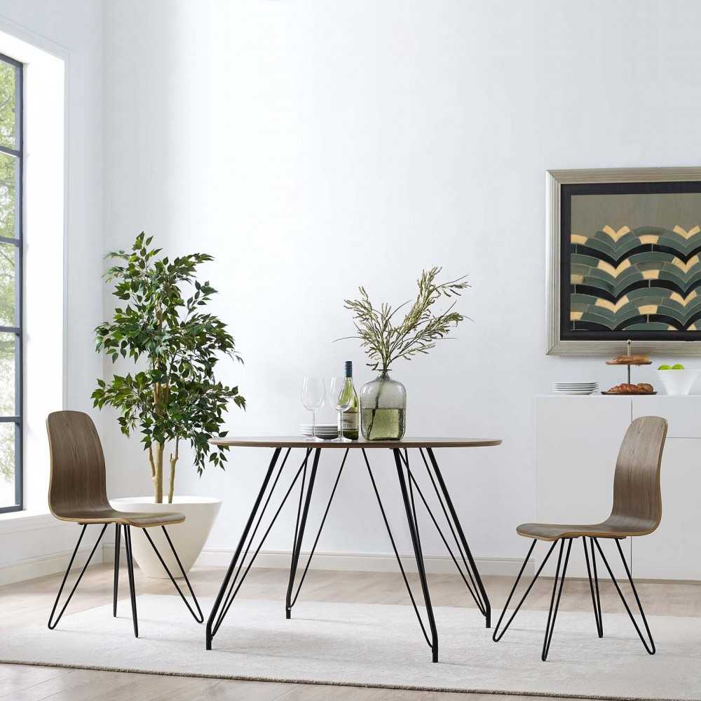 Drift Dining Side Chair Set of 2, Walnut