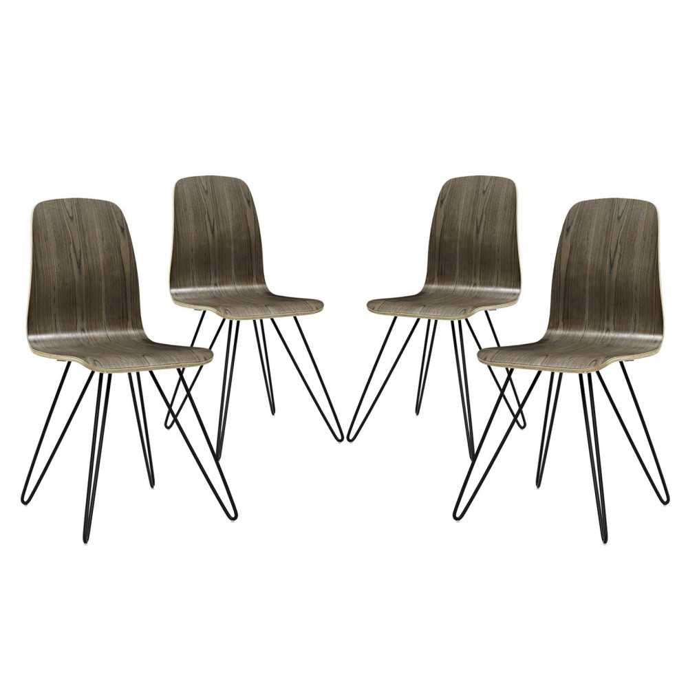 Drift Dining Side Chair Set of 4, Walnut