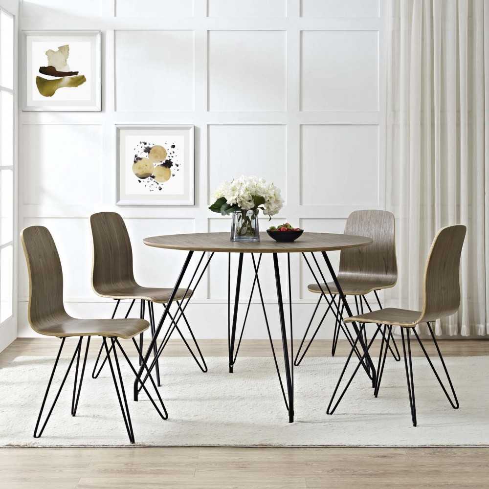 Drift Dining Side Chair Set of 4, Walnut