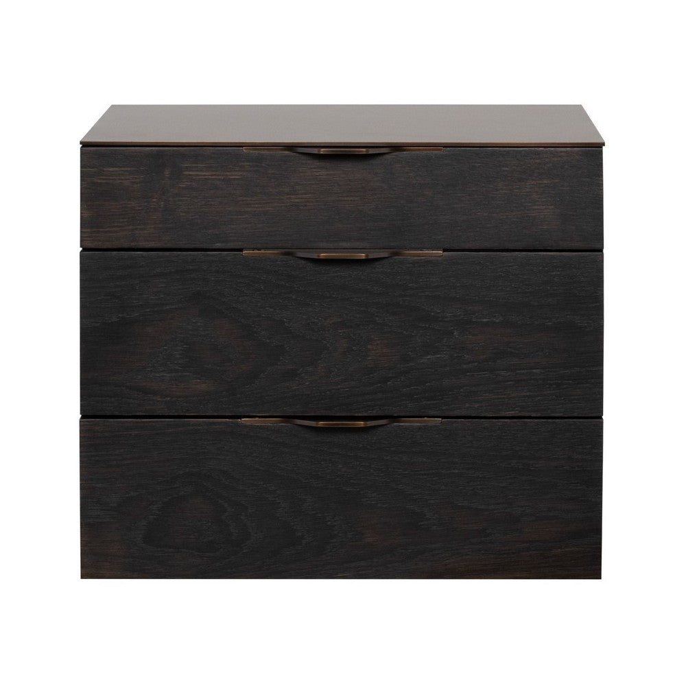 Drift Ebonized Wood Side Table