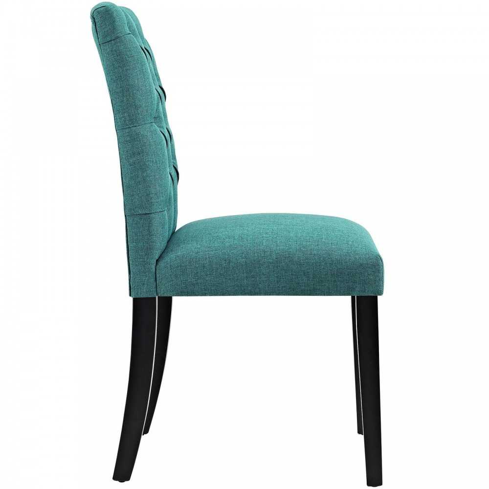 Duchess Fabric Dining Chair, Teal