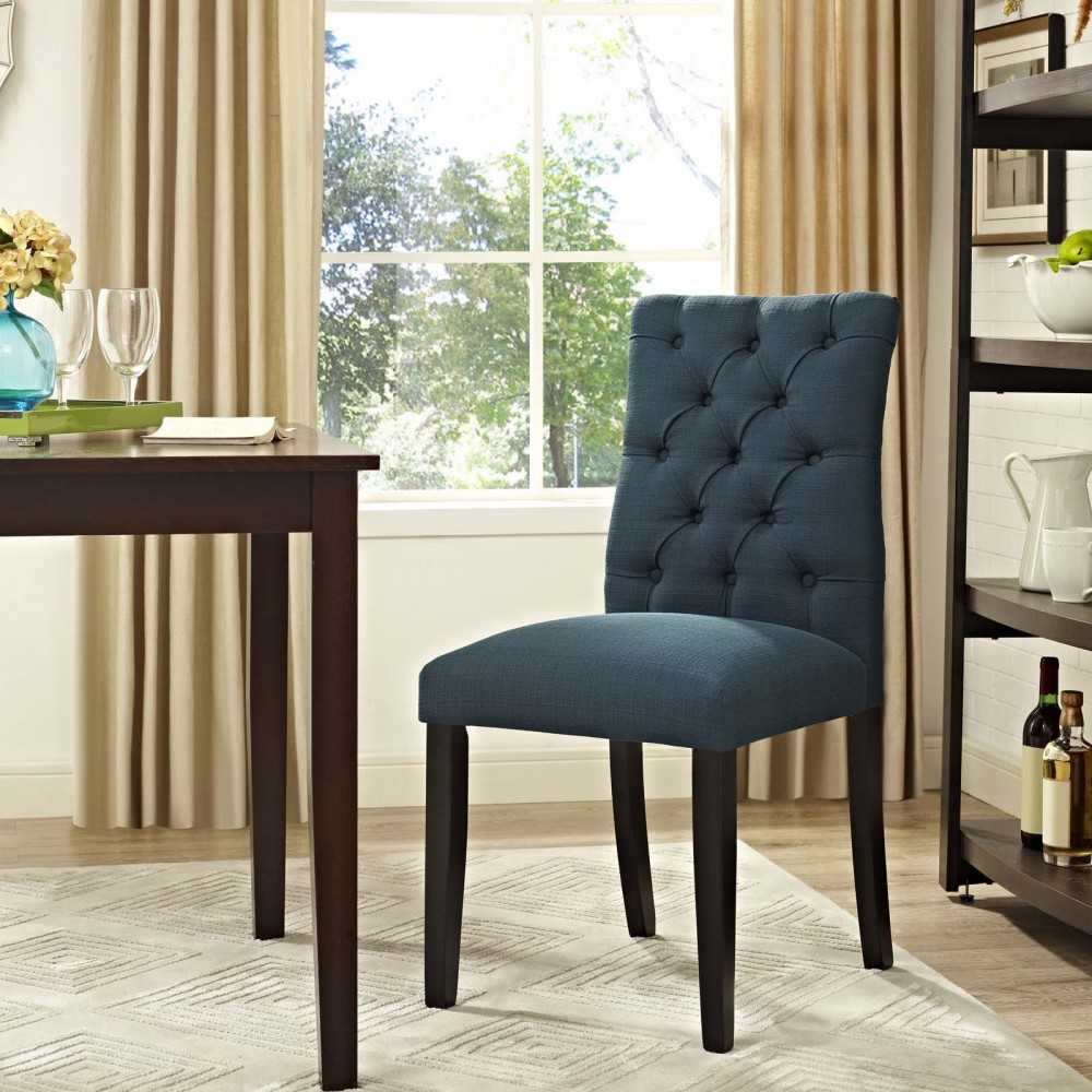 Duchess Fabric Dining Chair, Azure