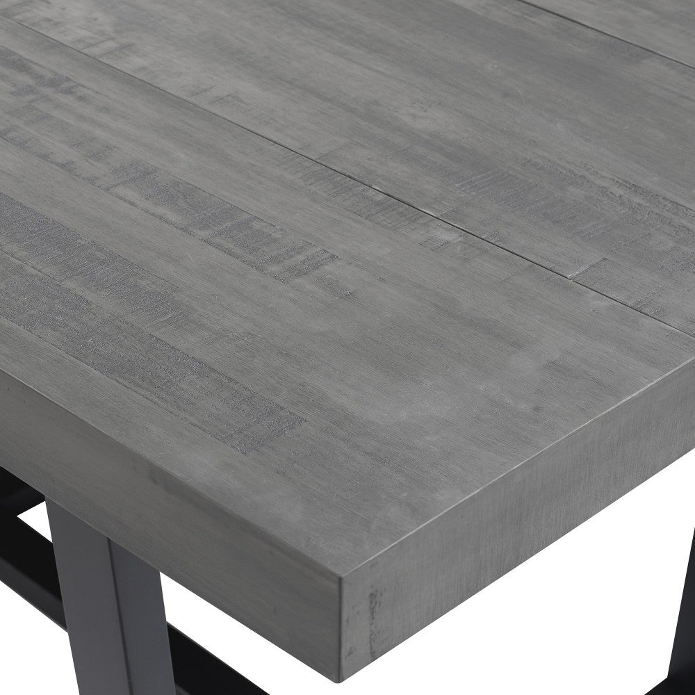 Durango 52" Distressed Solid Wood Dining Table - Gray
