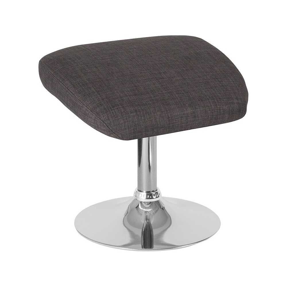 Egg Series Dark Gray Fabric Ottoman