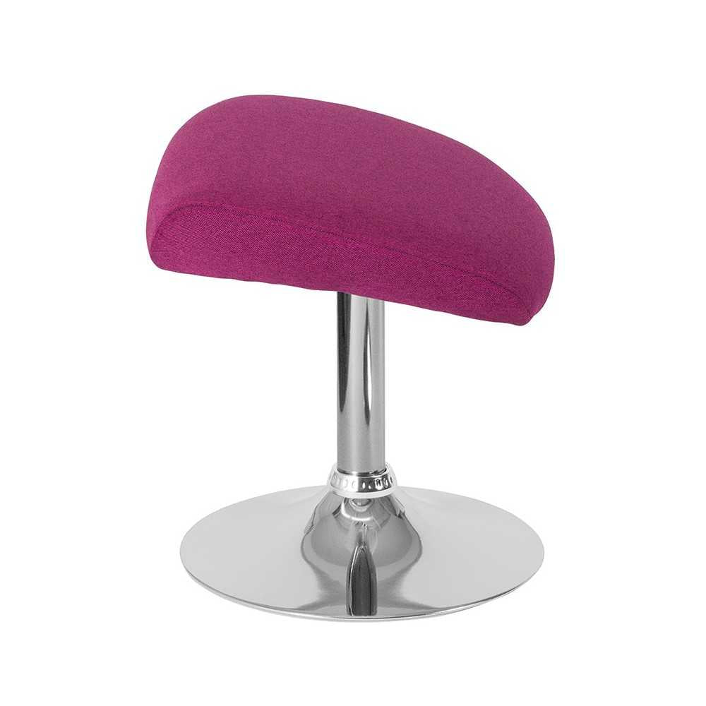 Egg Series Magenta Fabric Ottoman