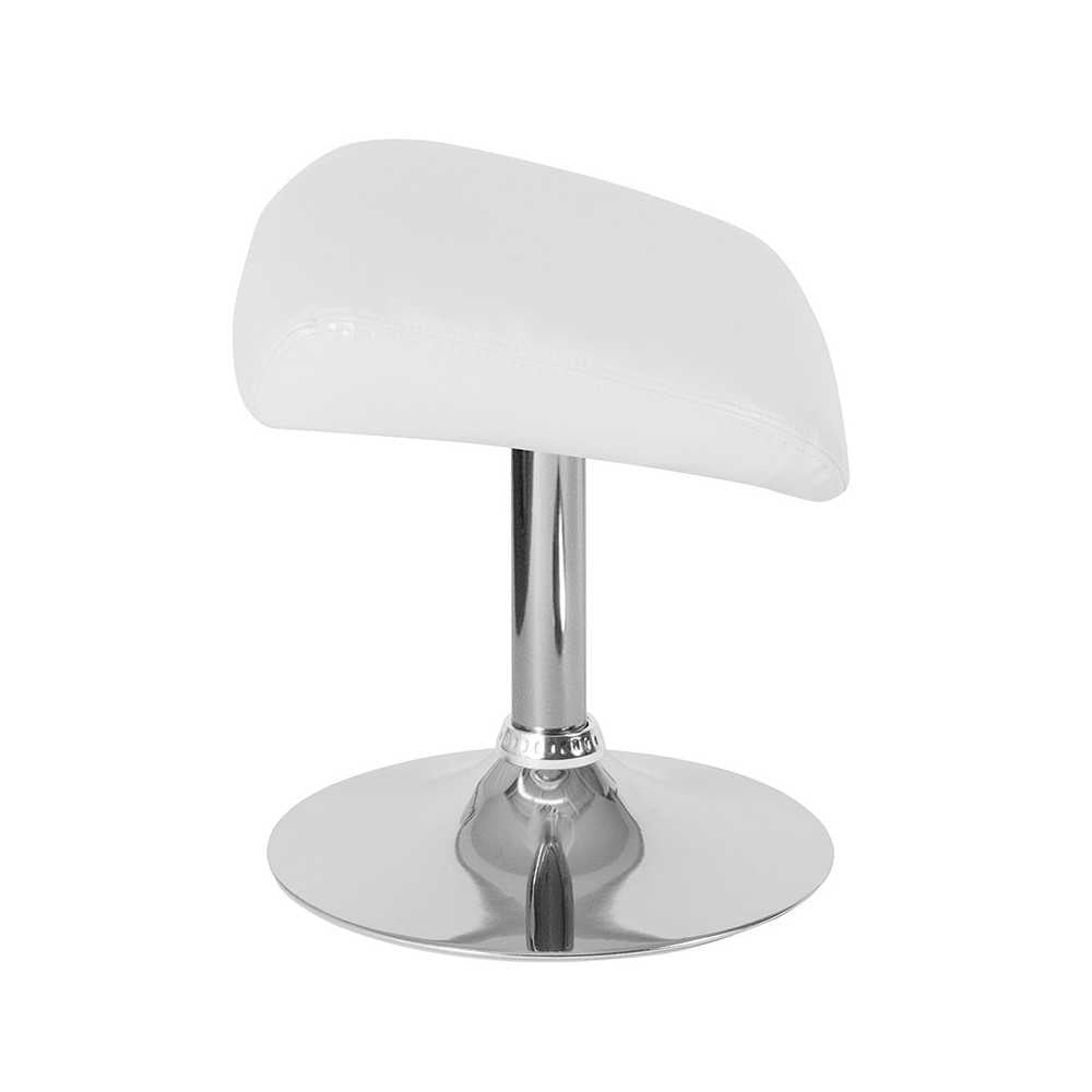 Egg Series White LeatherSoft Ottoman