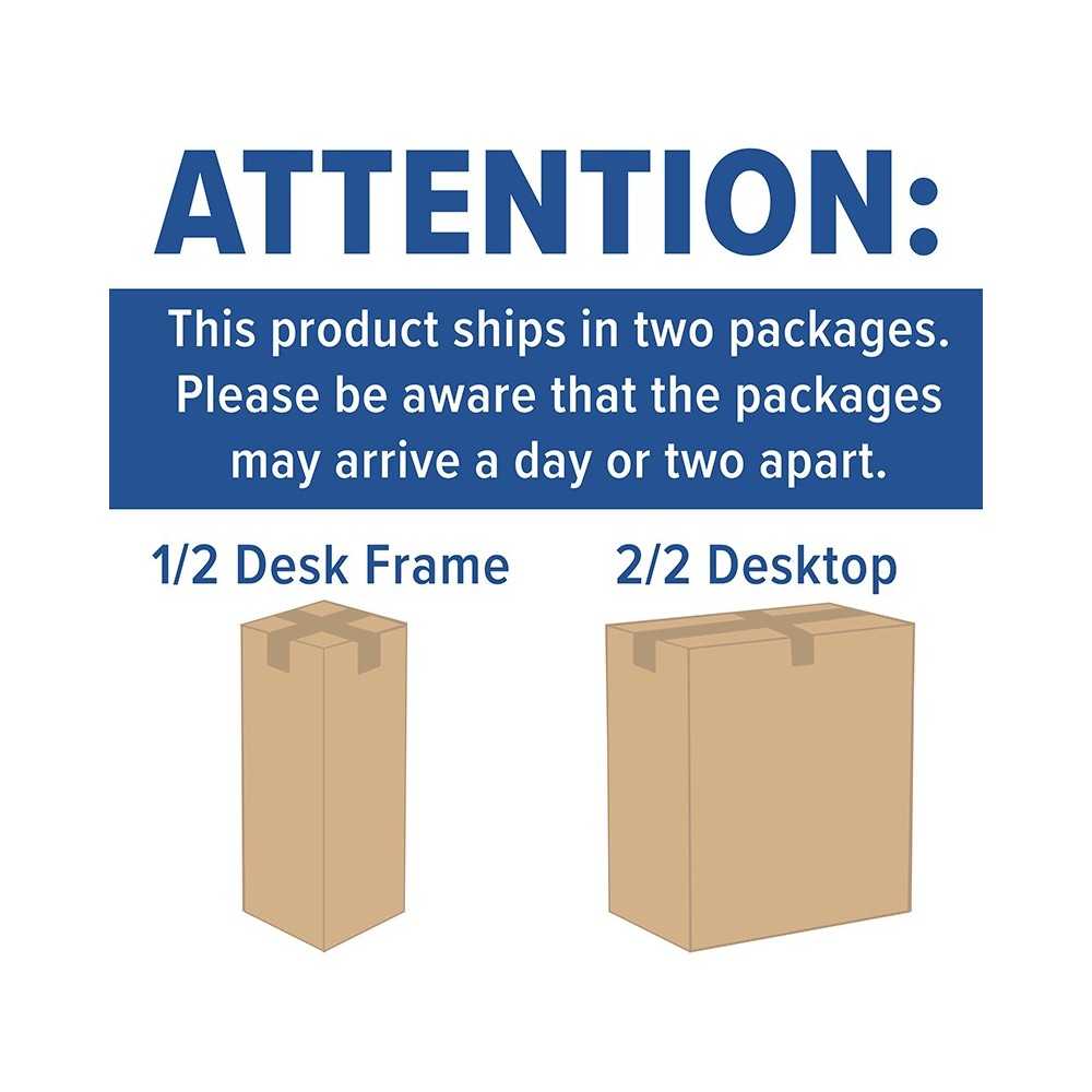 Electric Height Adjustable Standing Desk - Table Top 48" Wide - 24" Deep (Black)