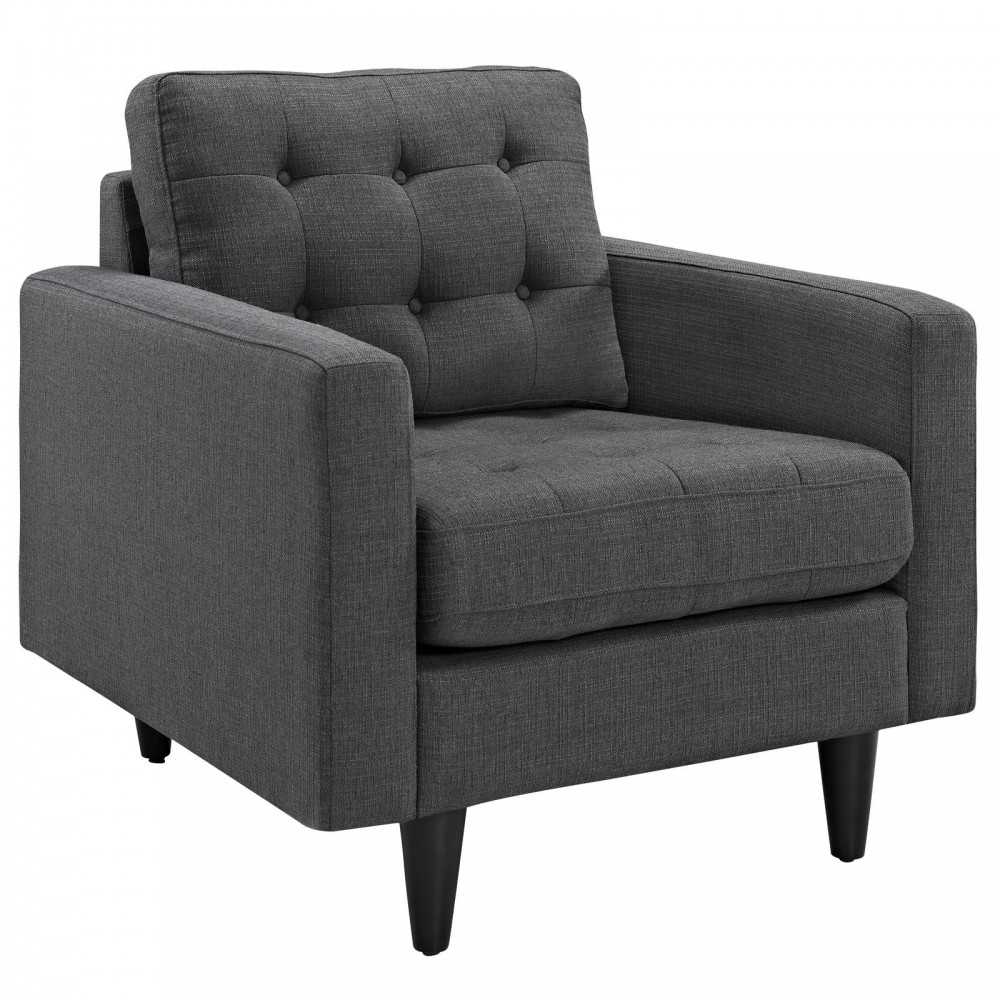 Empress Armchair and Sofa Set of 2, Gray