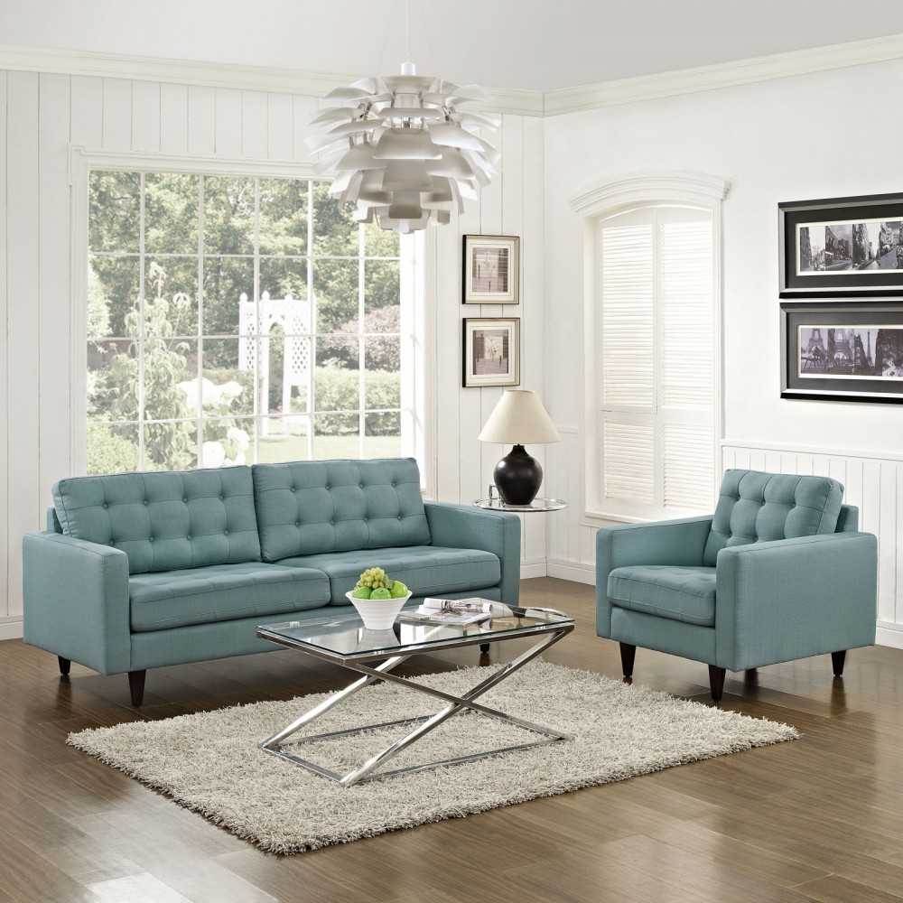 Empress Armchair and Sofa Set of 2, Laguna