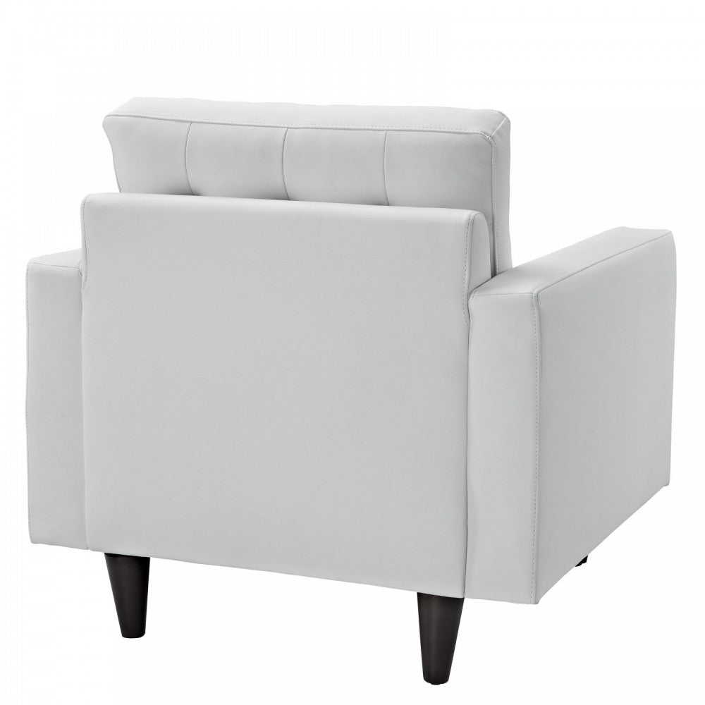 Empress Armchair Leather Set of 2, White