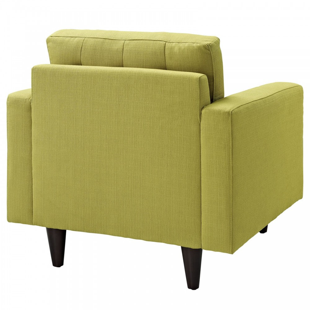 Empress Armchair Upholstered Fabric Set of 2, Wheatgrass