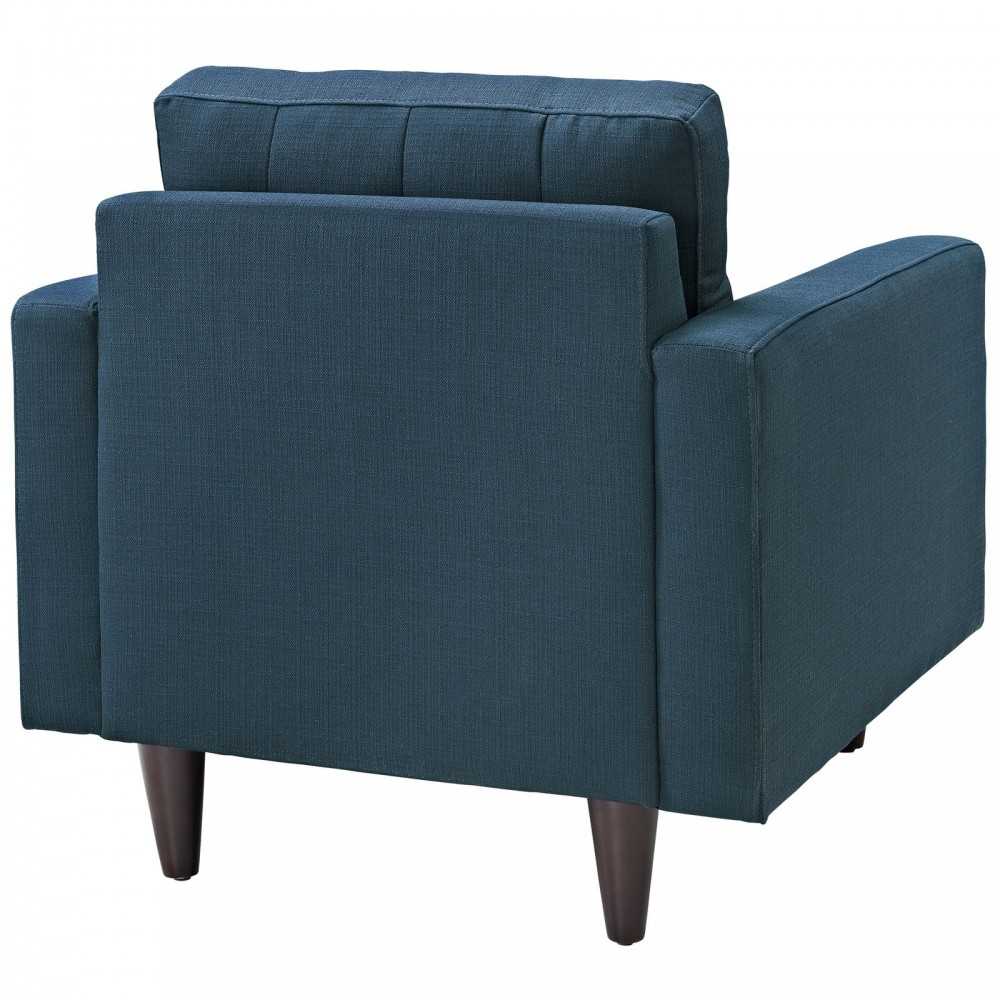 Empress Armchair Upholstered Fabric Set of 2, Azure